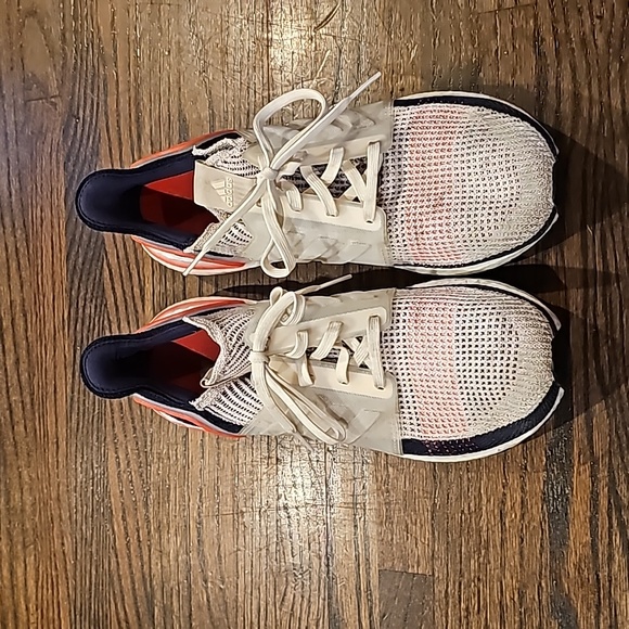 ADIDAS Ultraboost 19 Navy blue Chalk White Sneakers sz 11.5 Men's Shoes - Picture 5 of 10